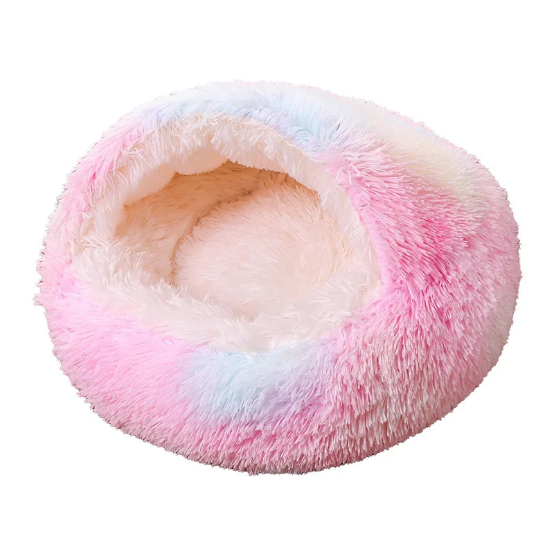 Snuggle Nest Plush Dækket Kæledyr Seng