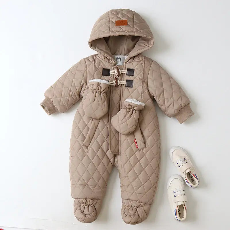 Varm og Komfortabel Babyflyverdragt i Velour