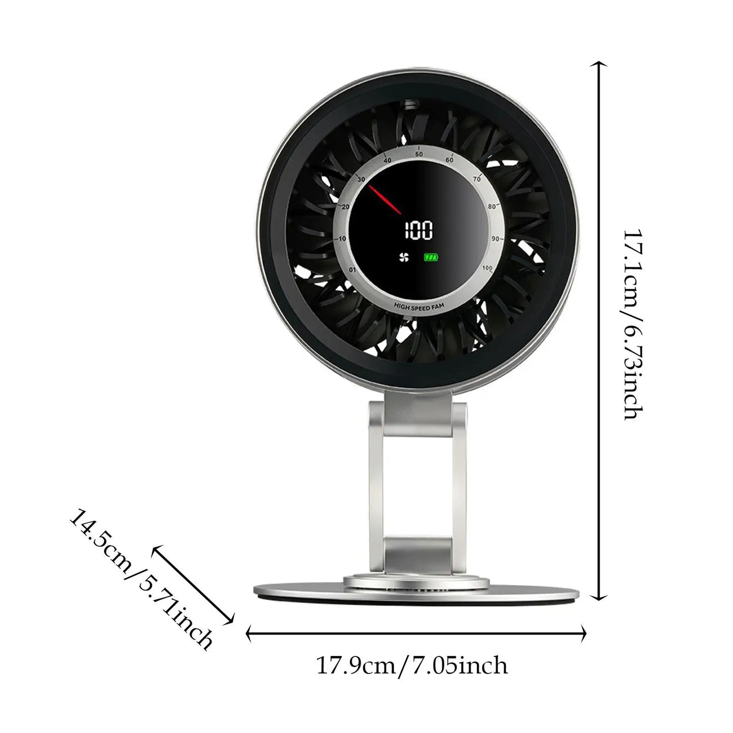 Ultra-stille digitalt display bladløse ventilator