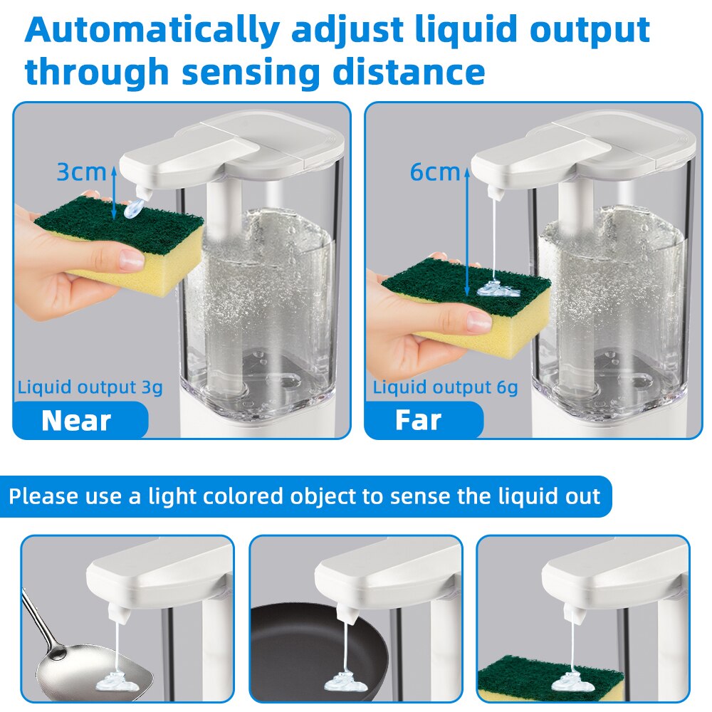 Multi-Mode Automatisk Sensor Stor Tvåldispenser