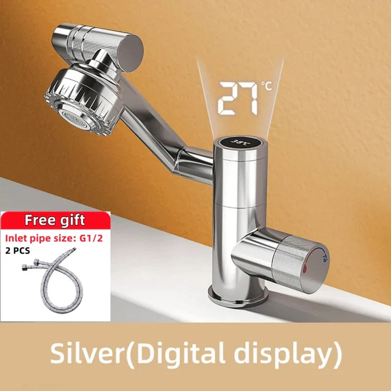 Digital Display Rotatable Japansk Stil Badeværelse Vandhane
