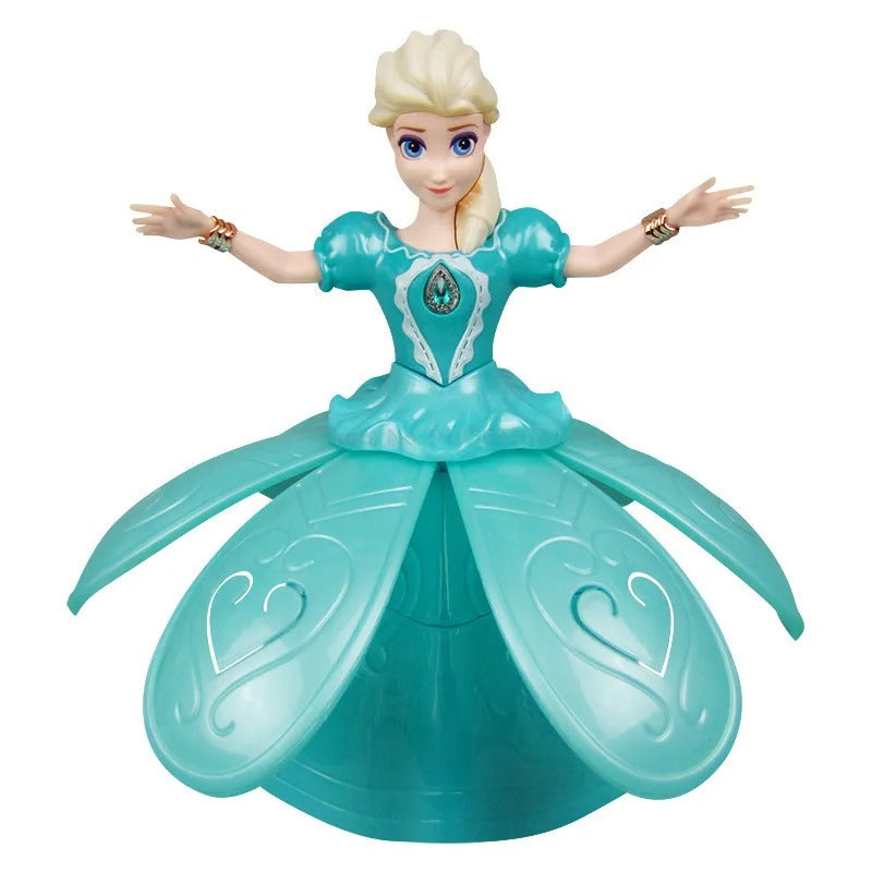 Elektrisk prinsessflicka med ljus och musik – FrostyBallet dansleksak