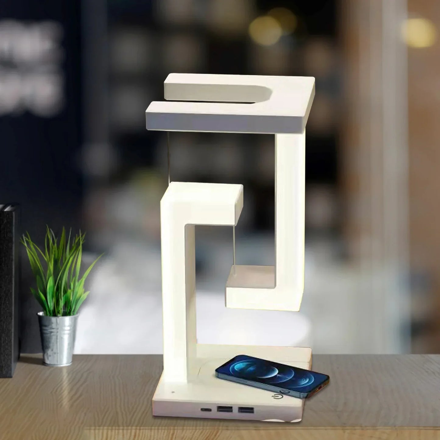 Anti Gravity Orbit Trådløs Opladning Natlampe