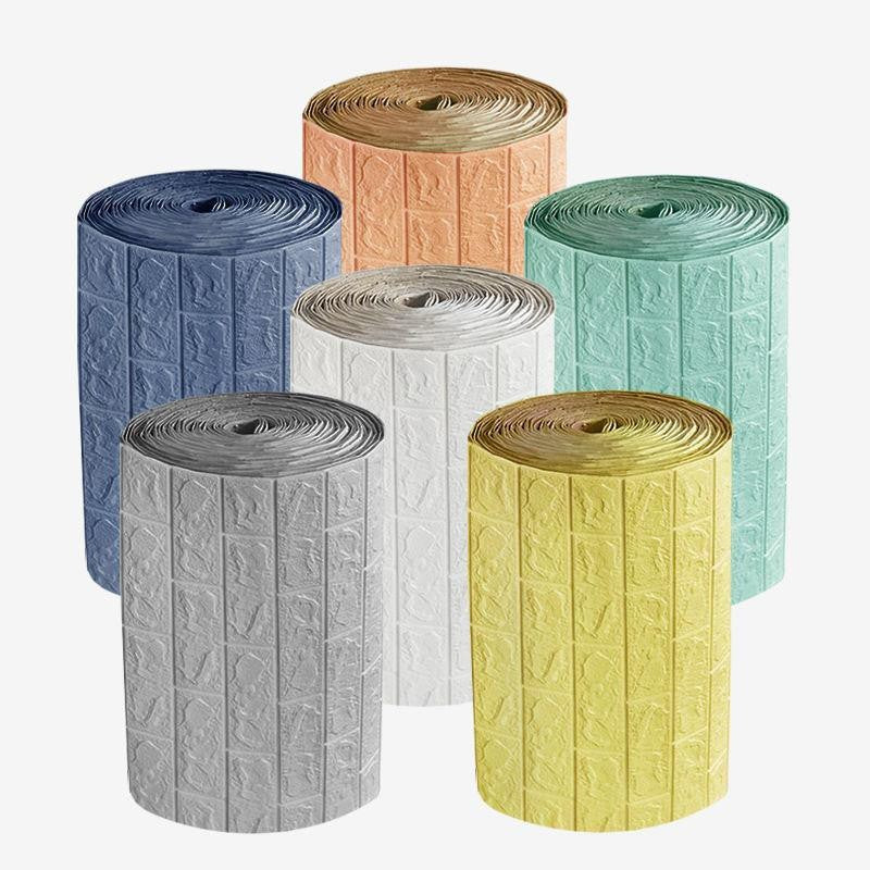 3D Selvklæbende Bløde Mursten Væggklistermærker