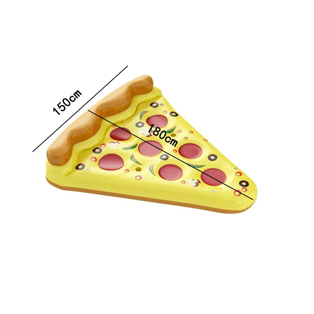 Stor pizzformad poolmadrass – Slappna av och njut med stil