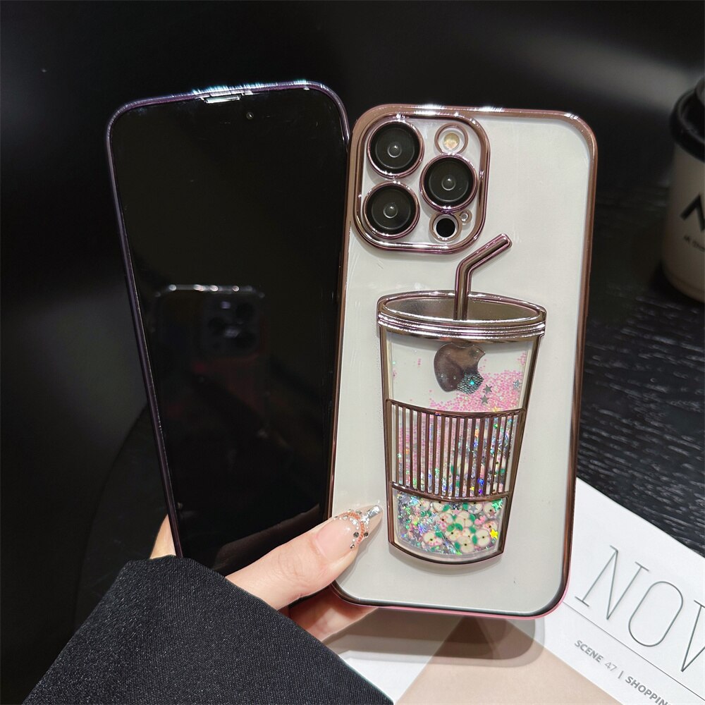 Glitter Stjärna Telefonfodral till iPhone