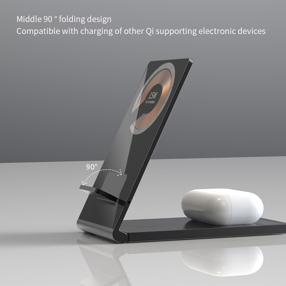 Clear Beam Foldbar Magnetisk Trådløs Oplader Stativ