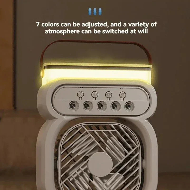 3i1 Air Cooler LED Natlampe Luftfugter Blæser