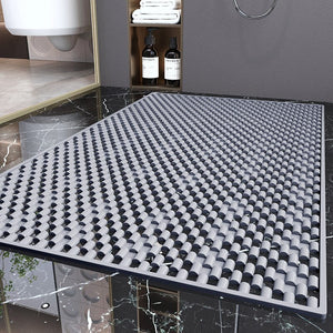 Anti-Slip Hule Ude Vandtæt Badeværelse Mat
