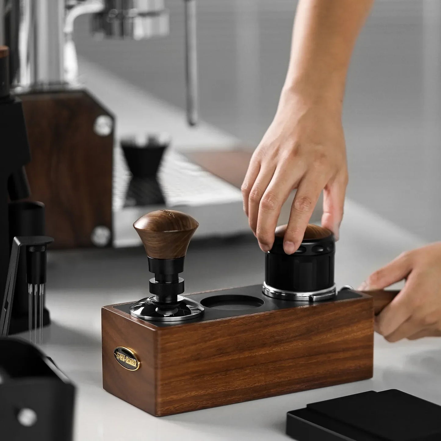 Barista Favorit Vintage Förvaringslåda Tamper Station