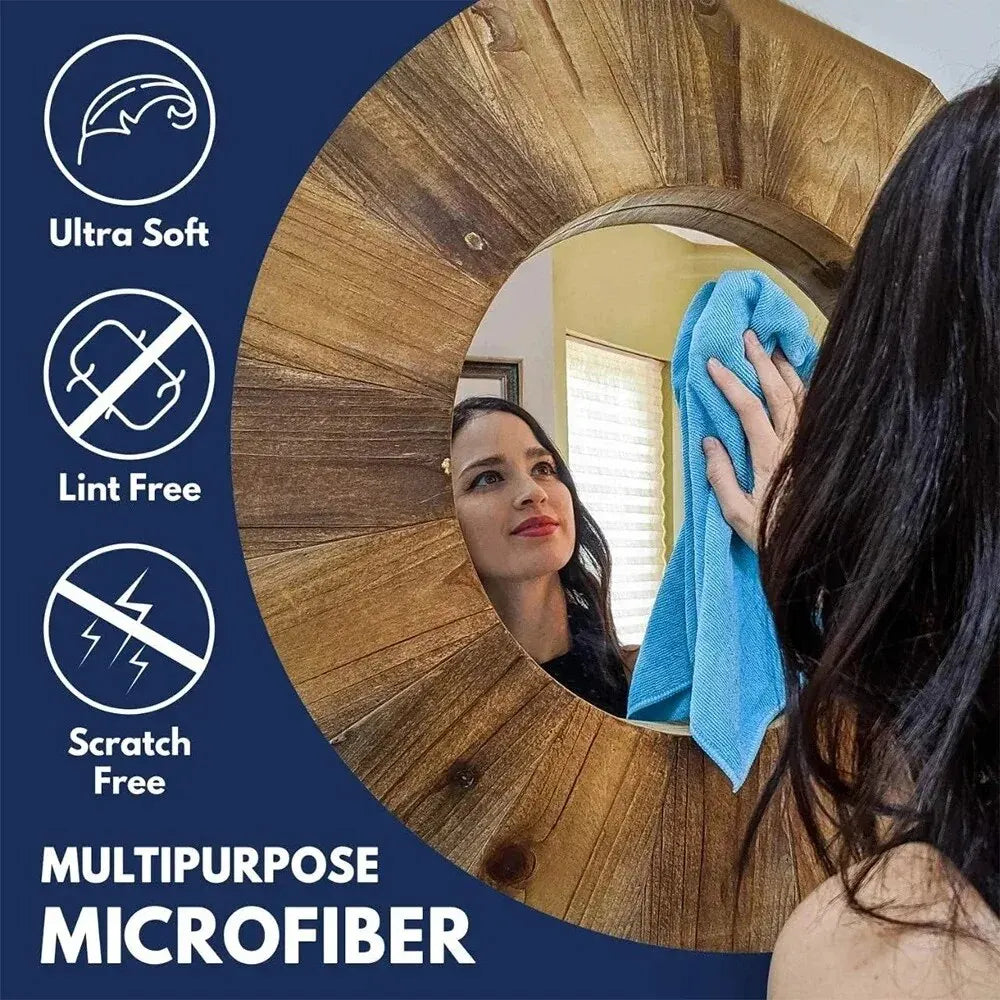 Set med mikrofiberdukar för biltvätt (10 stycken) - CleanMaster
