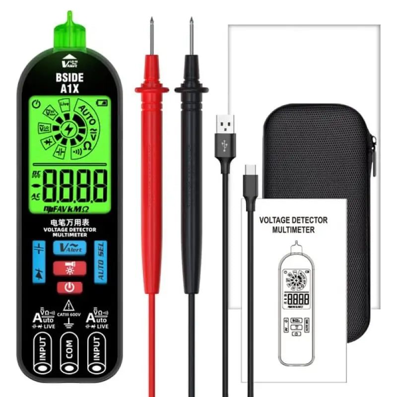 Exakt Digital Multimeter med Uppladdningsbart Batteri