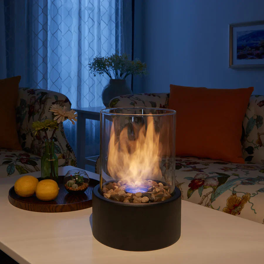 Bordseldstad för modern atmosfär - bärbar design