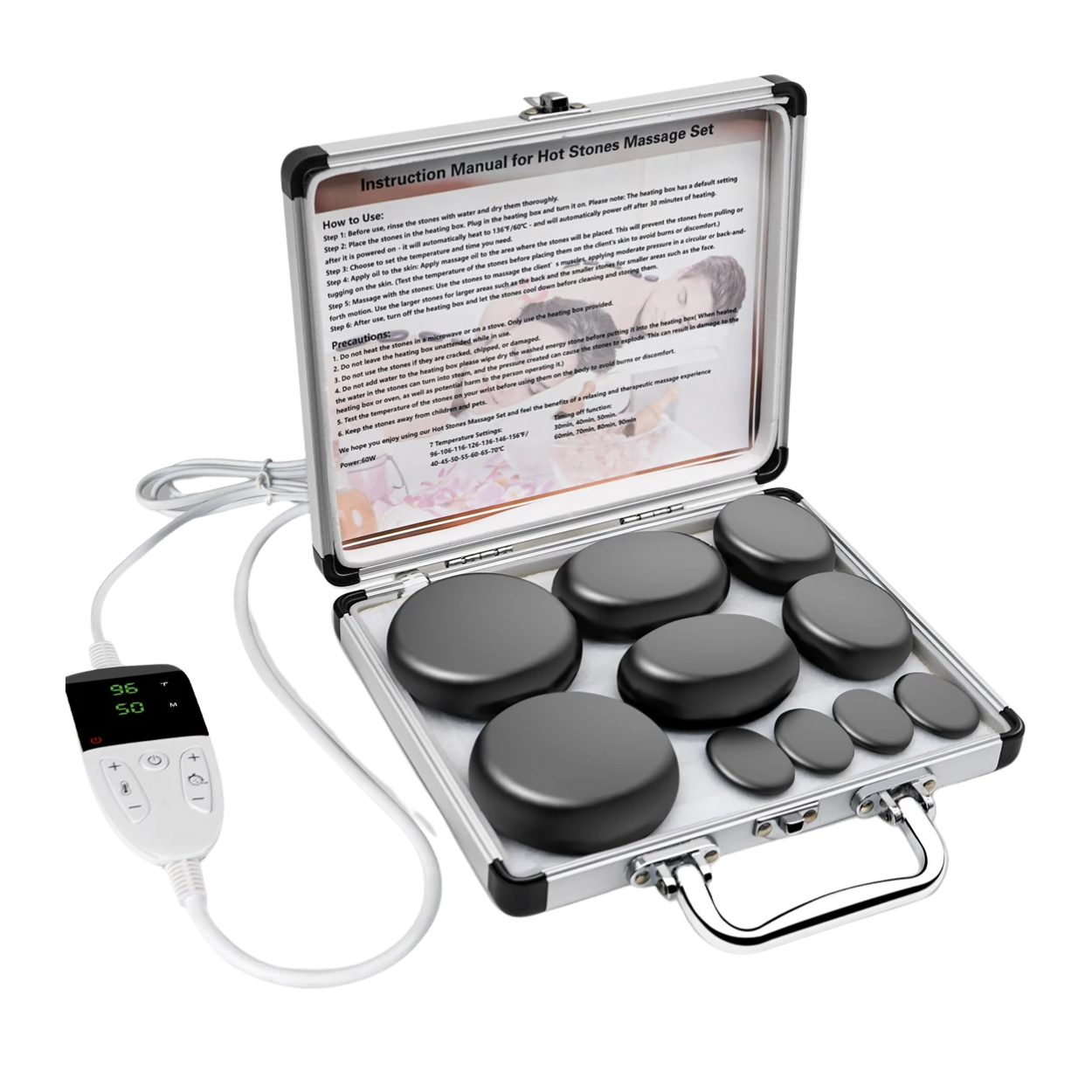 Exklusivt Hot Stone-set för Lugnande Massage