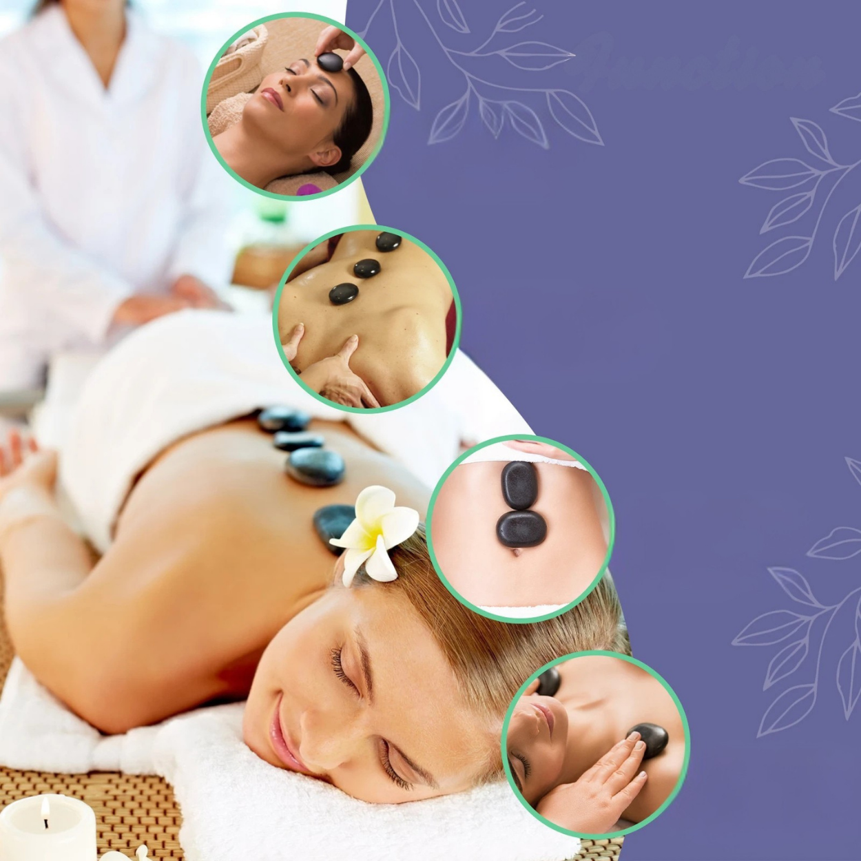 Exklusivt Hot Stone-set för Lugnande Massage