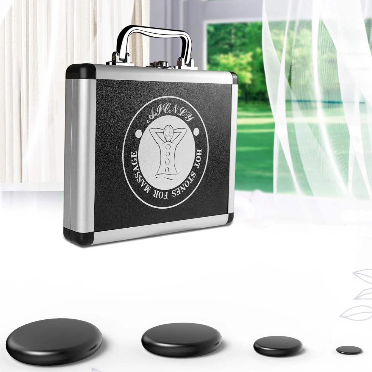 Exklusivt Hot Stone-set för Lugnande Massage