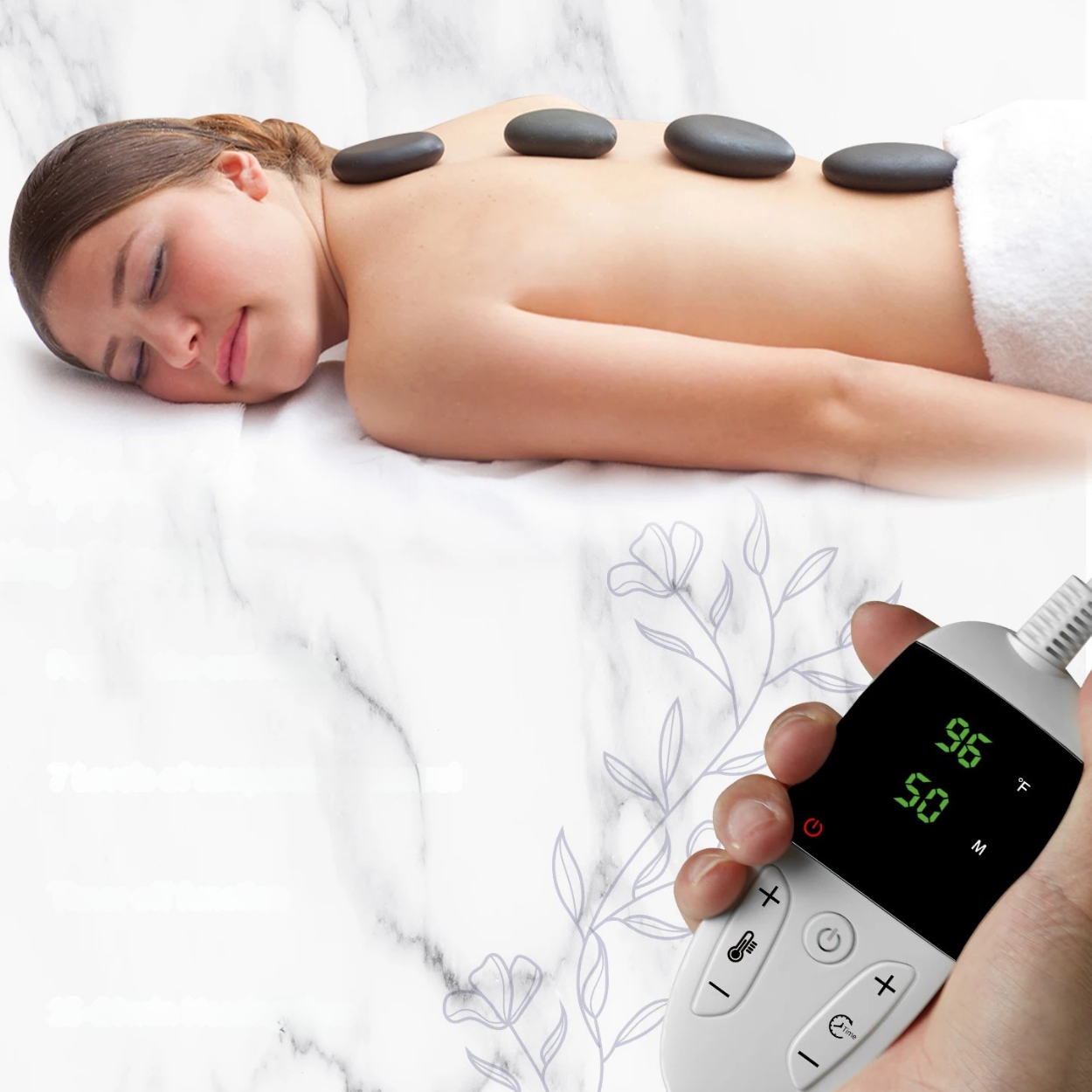 Exklusivt Hot Stone-set för Lugnande Massage