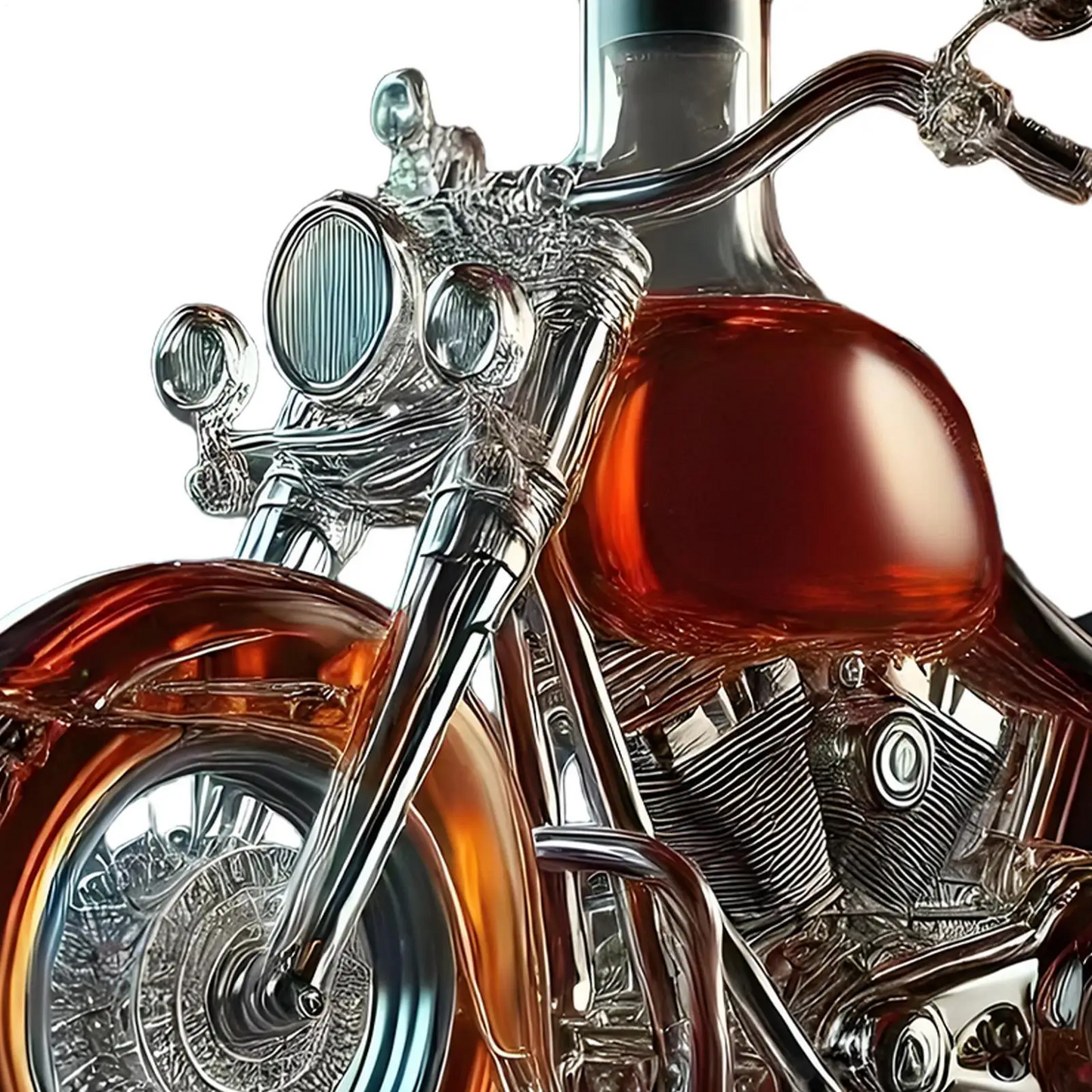 Whisky Decanter i Motorcykel Design til Hjemmebar