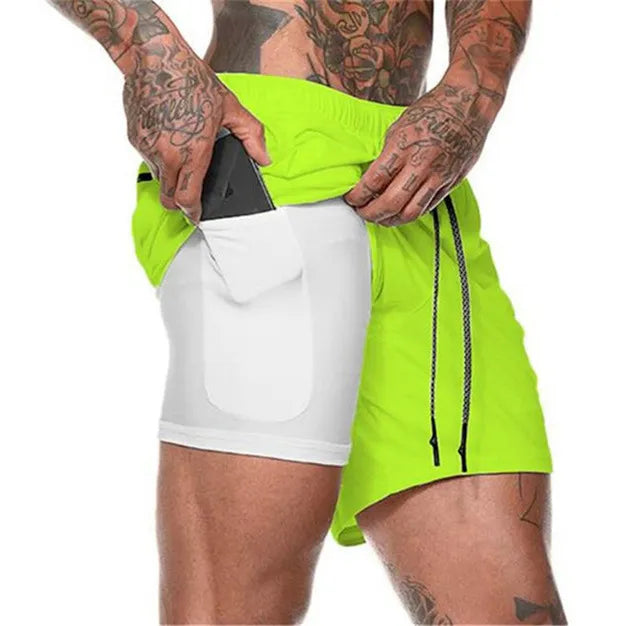 Snabbtorkande Träningsshorts med Telefonficka och Komfort