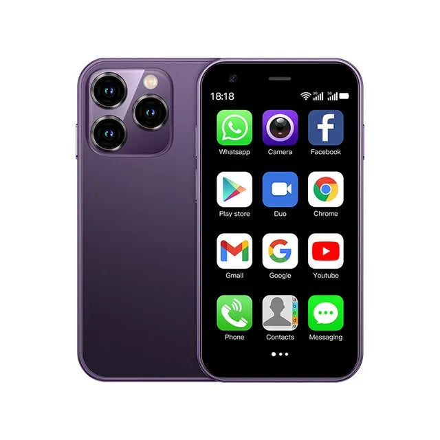 Mini-smartphone för barn med fokus på säkert lärande och lek.