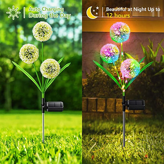 Trädgårdslampa med solenergi – Dandelion ljus
