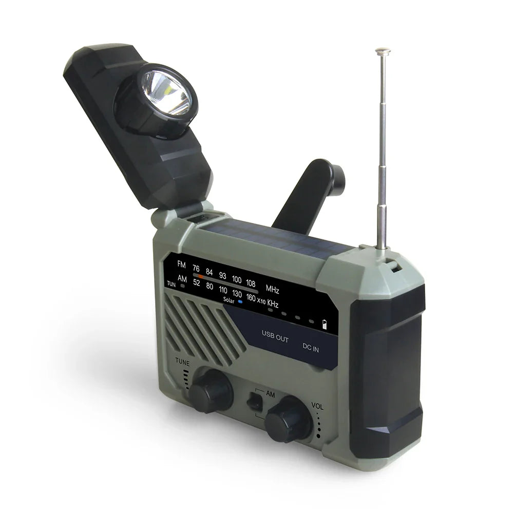 Soldriven Nödradio med Vev - Alltid redo i naturen