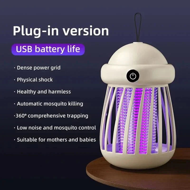 Myggfälla med UV-lampa och 3000V elchock