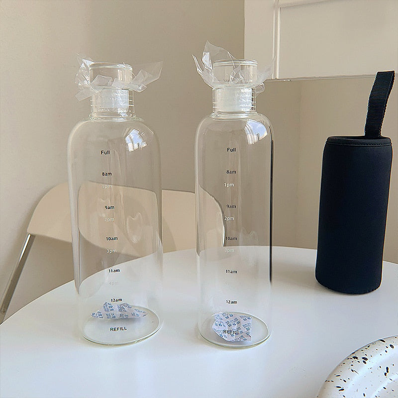 Tidskalender Varmebestandig Glas Vandflaske