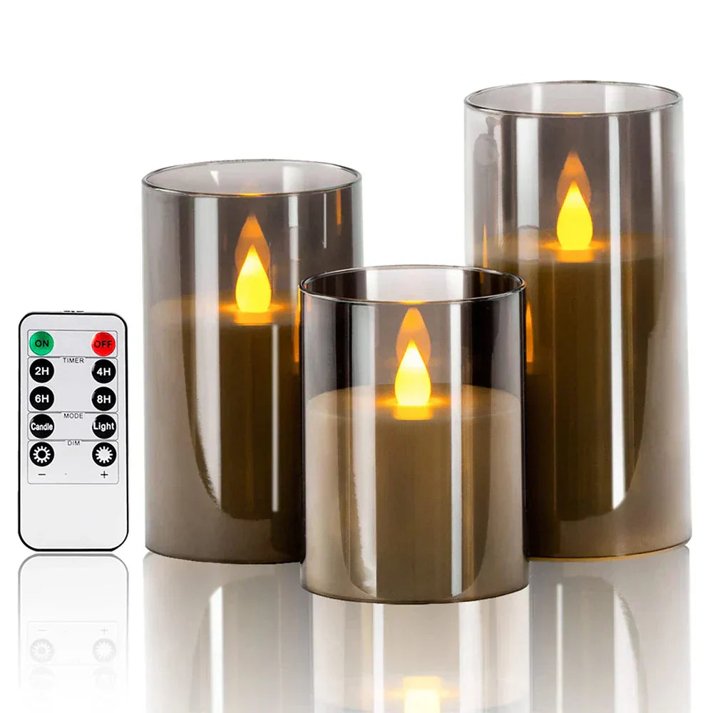Realistiska LED-ljus med naturtrogen flam effekt