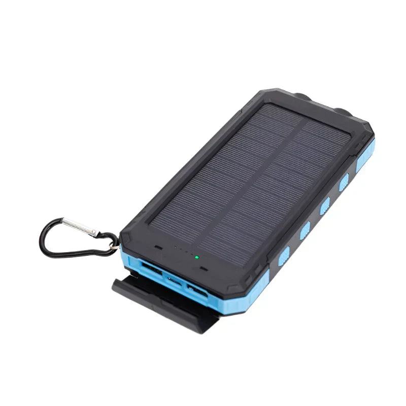 Solenergi Powerbank med Indbygget Lommelygte – EcoPower Lite