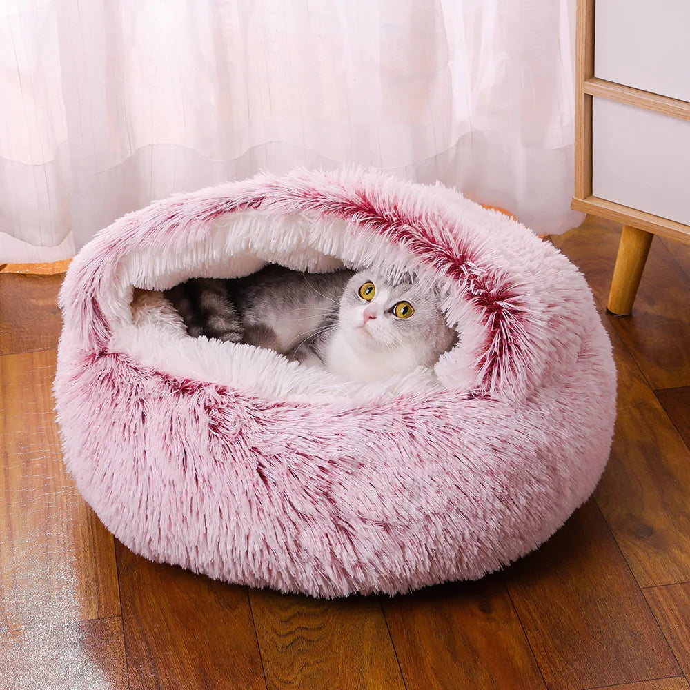 Snuggle Nest Plush Dækket Kæledyr Seng