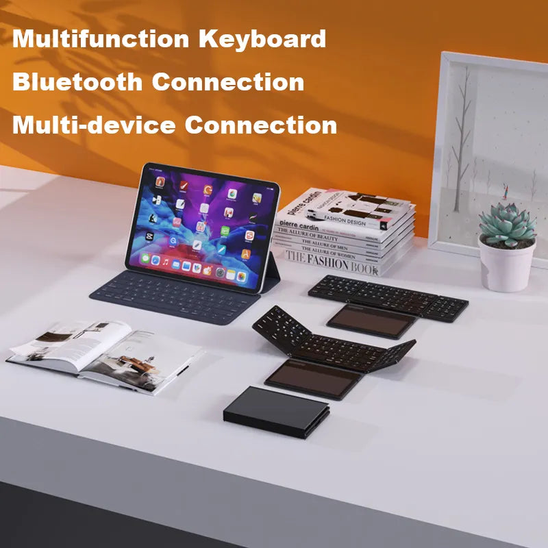 Folding Mini Trådløst Touchpad Tastatur