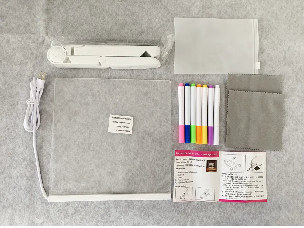 Magisk LED Ritplatta för Kreativa Barn - LysRitaren