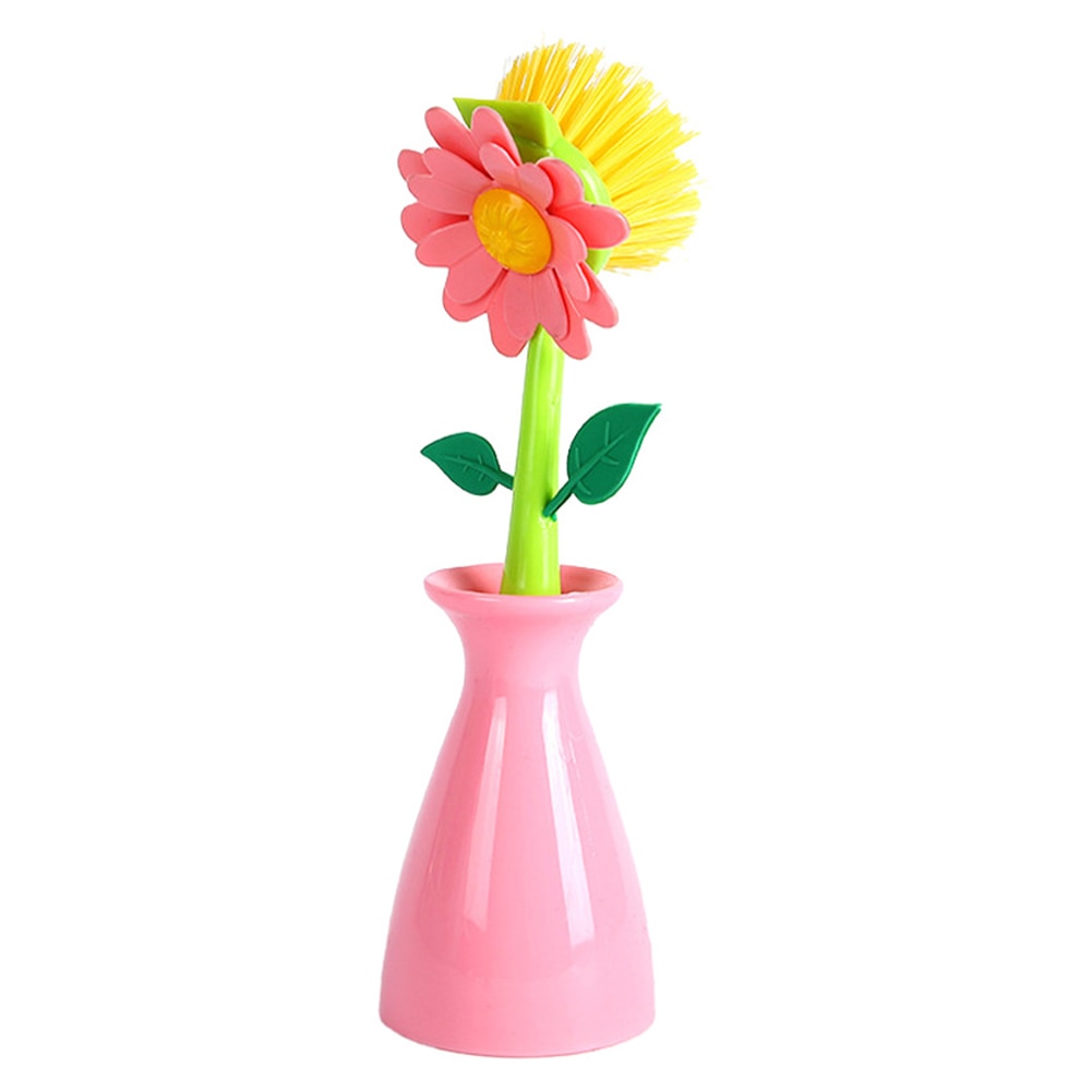 Kreativ Blomsterkrukke Rengøringsbørste