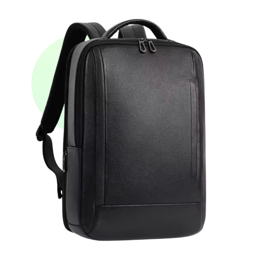 Elegant Laptop Ryggsäck i Läder med USB-laddning