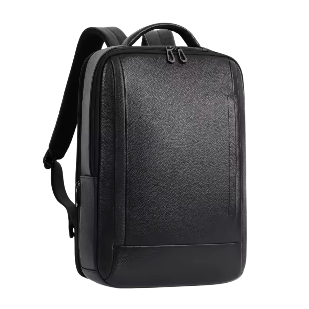 Elegant Laptop Rygsæk i Læder med USB Opladning
