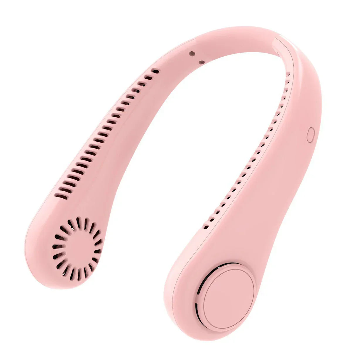 Batteridrevet hængende nakkeventilator uden blade
