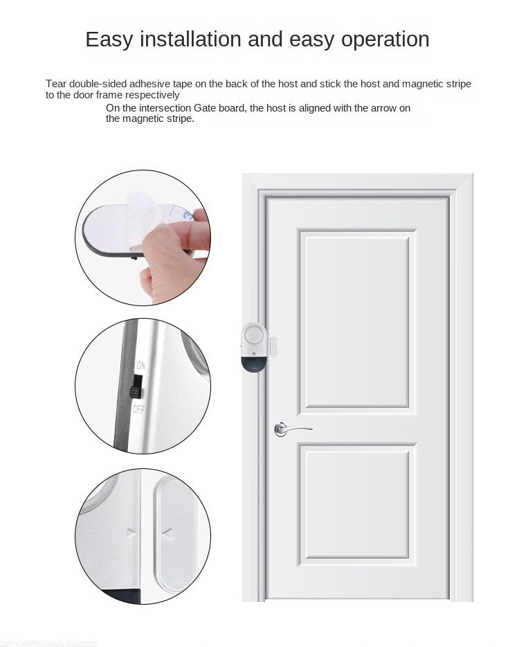 Magnetisk sensor hjemme sikkerhedsalarm