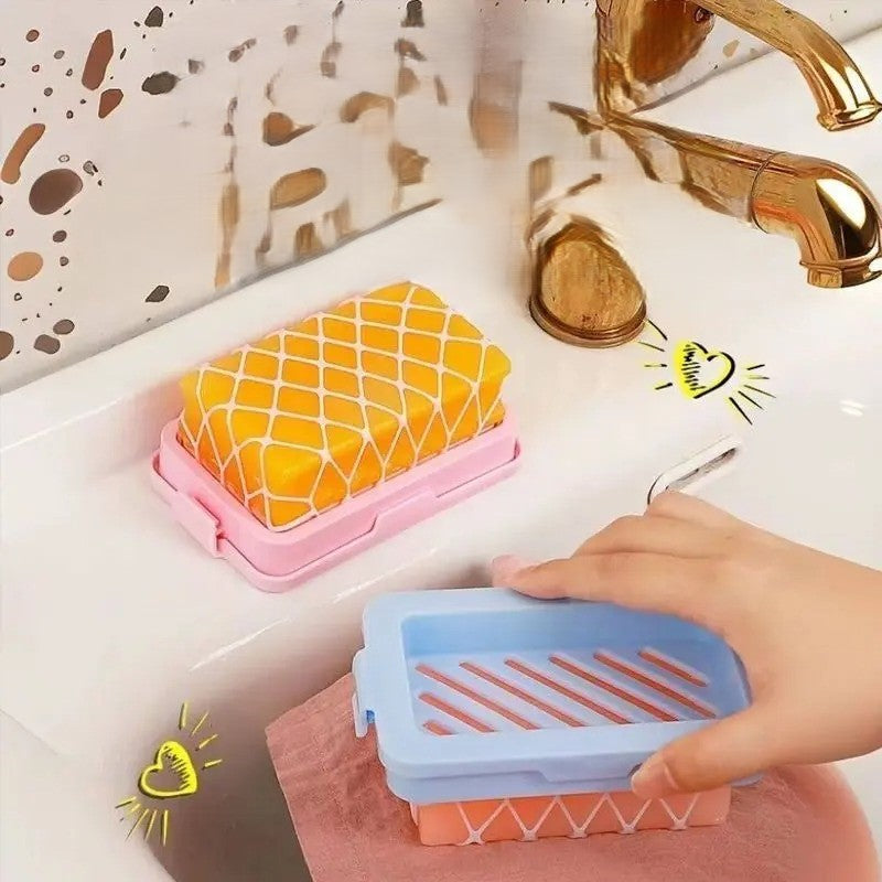 Elastisk Mesh Sæbeholder med Skridsikker Bund