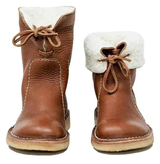 Vandtætte damesneakers til vinter med uldfor og fleece