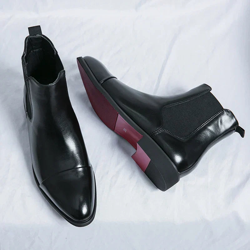Herrens Chelsea Stiefel aus feinem Leder