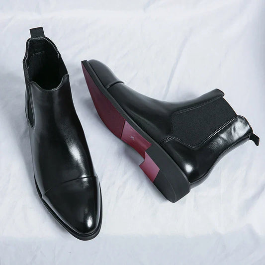 Herrarnas Chelseaboots i fint läder