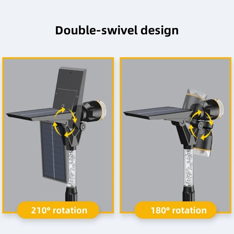 Solar LED trädgård hem utomhus väg spotlights