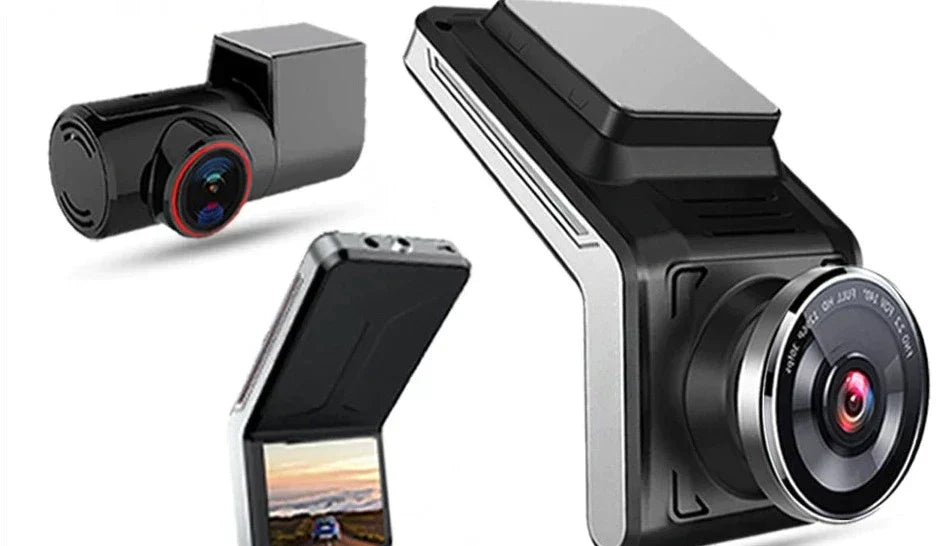 4K Dashcam med dobbelt kamera til overvågning døgnet rundt