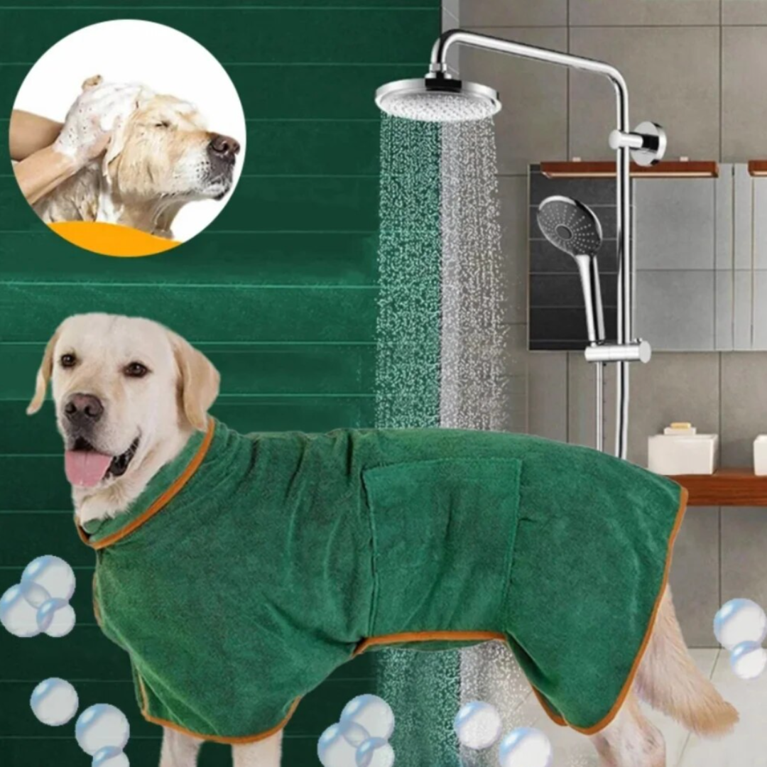 Praktisk hundebademantel - Finn