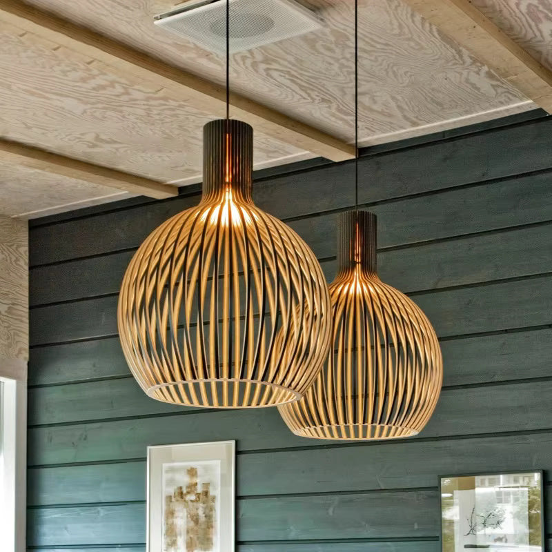 Bambus Pendel Lampe – Naturlig Stemning og Bæredygtigt Design