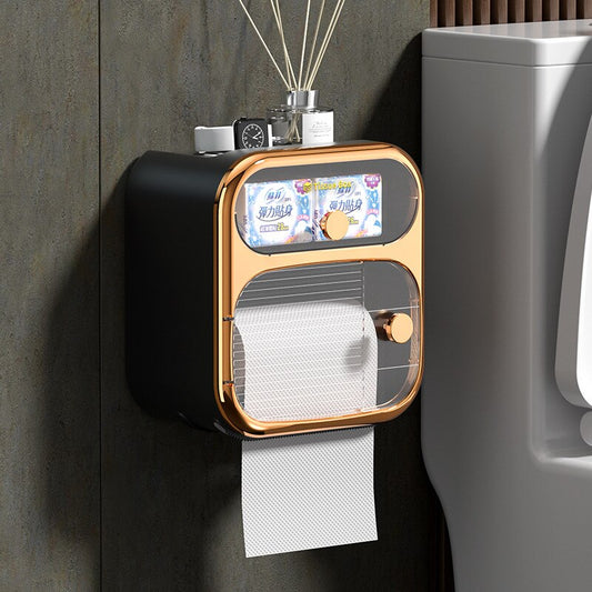 MultiBox Vægmonteret Toiletpapir Håndklæde Opbevaringsboks