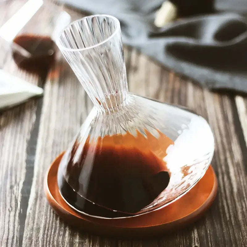 360° Glaskaraffel til Vin, Whisky og Champagne – LuxeSwirl Design
