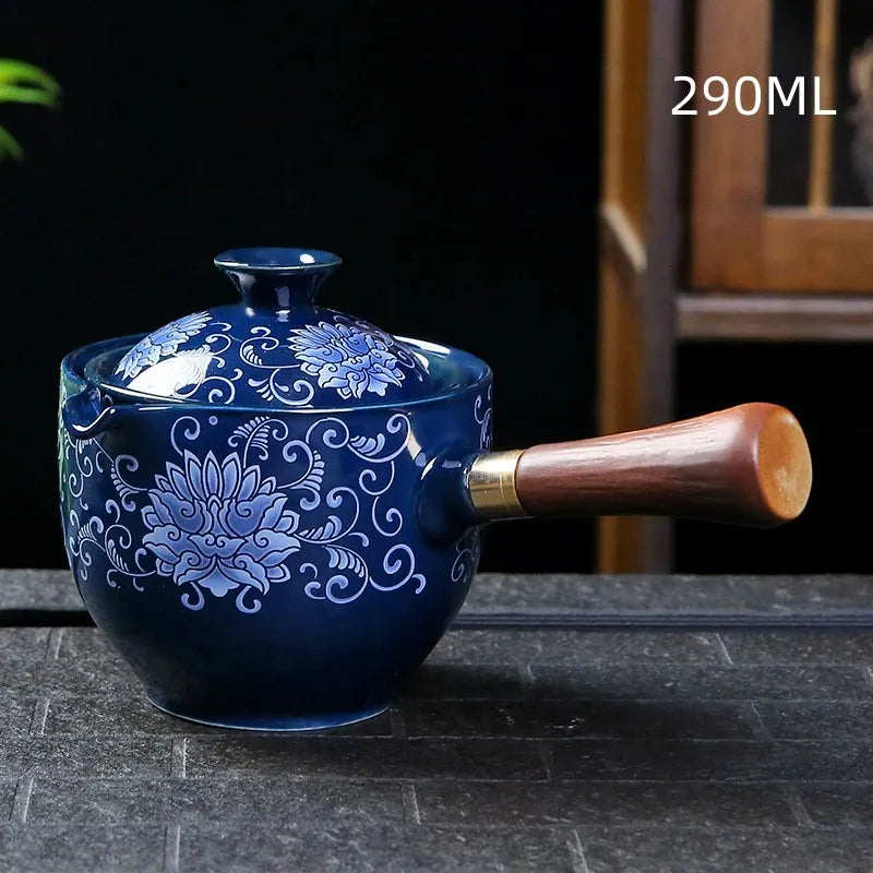 Traditionel Harmoni Keramisk Drejelig Teapot
