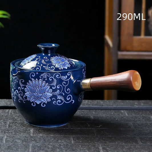Traditionel Harmoni Keramisk Drejelig Teapot